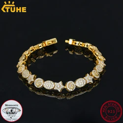 TUHE Unisex VVS Moissanite 925 Chains Necklaces Woman Chain For Men'S Hip Hop Jewelry