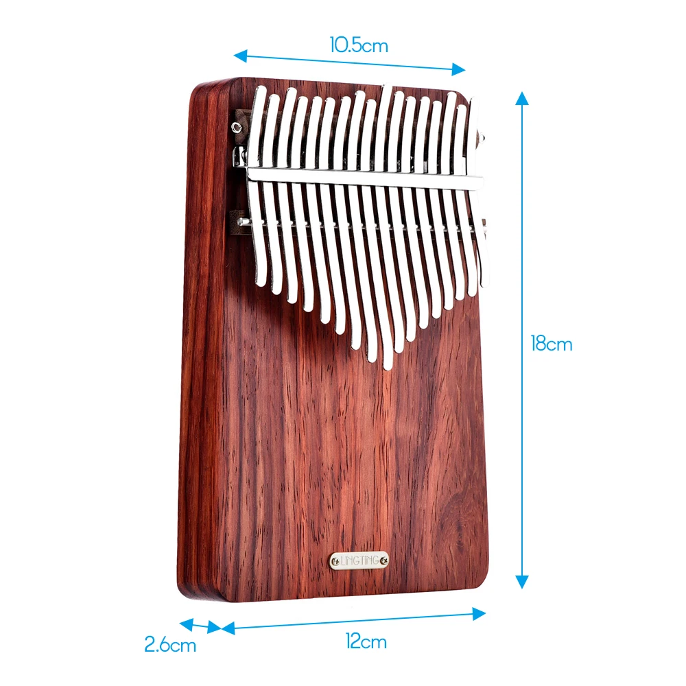 LINGTING 17 keys Kalimba Portable Finger Piano Mbira Sanza Padauk Matetial kalimba Africa Music instrument piano Keyboard