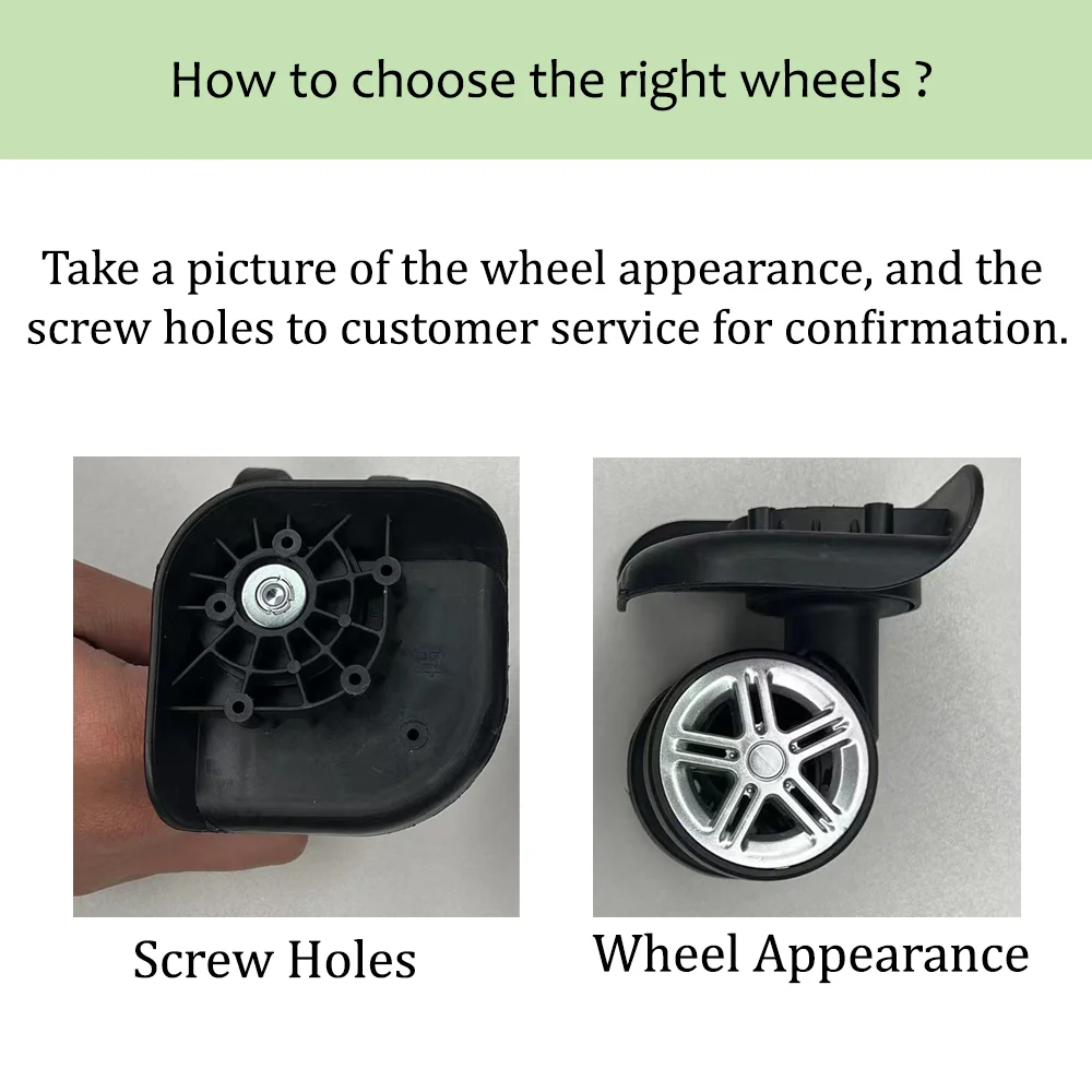 Suitable For Brand Universal Wheel Luggage accessories Suitcase Wheels Replacement Durable Silent Wear-resistant