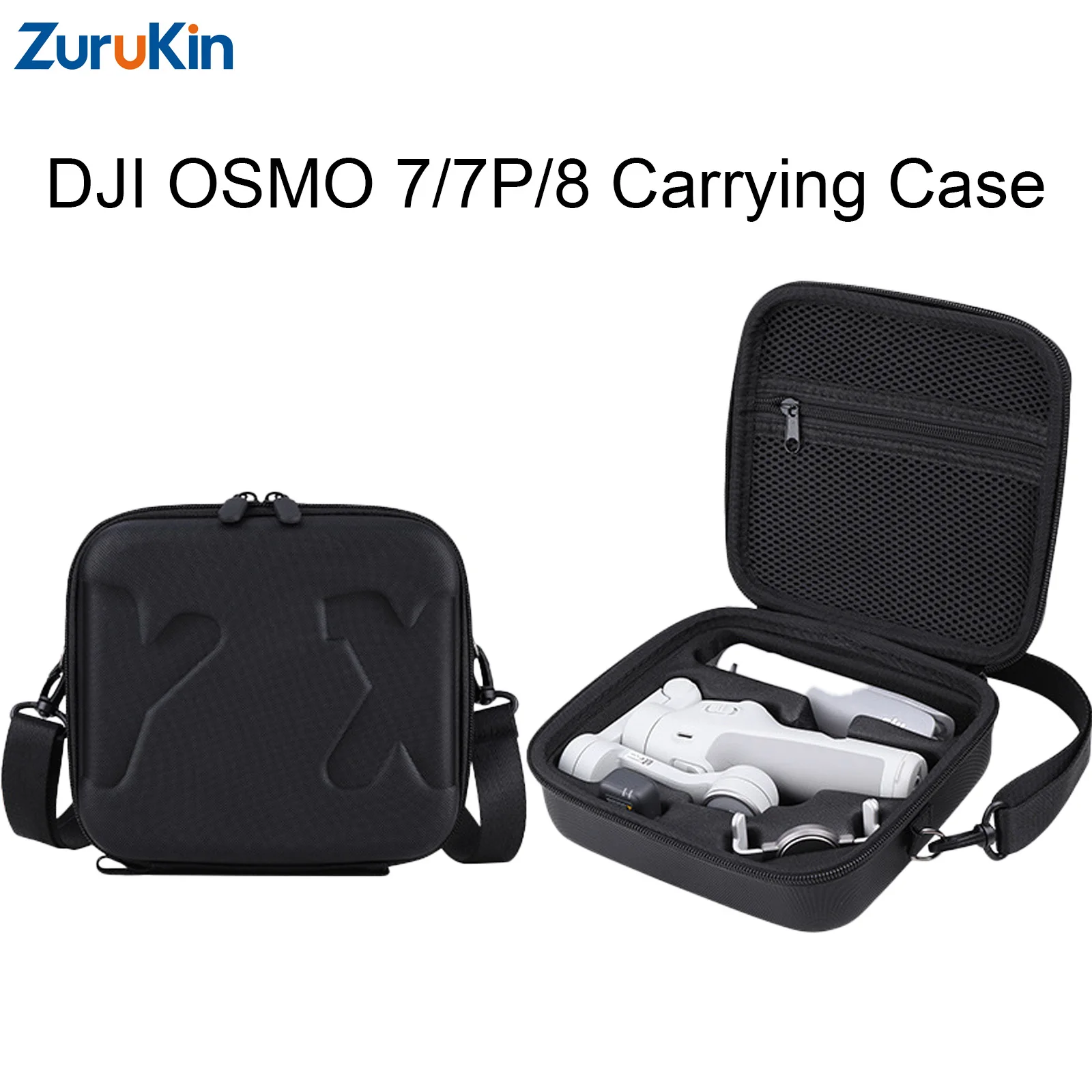 ZuruKin Storage Bag For DJI OSMO Mobile 7/7P/8 Portable Crossbody Case Shockproof Waterproof PU/PP Protective Organizer