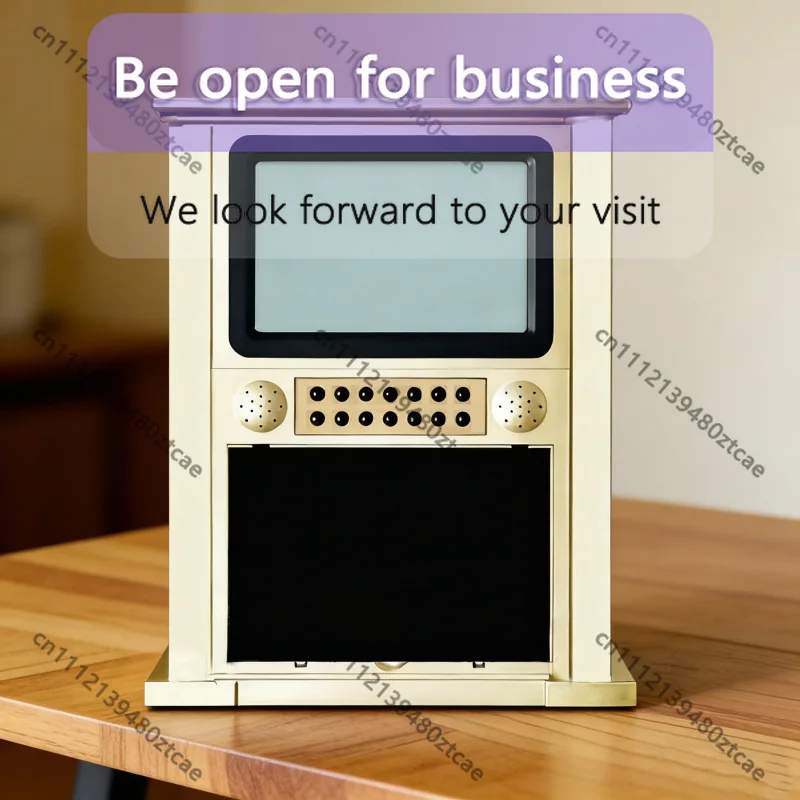 HA-4002 Gold Silver Desk Alarm Clock & Wall Clock