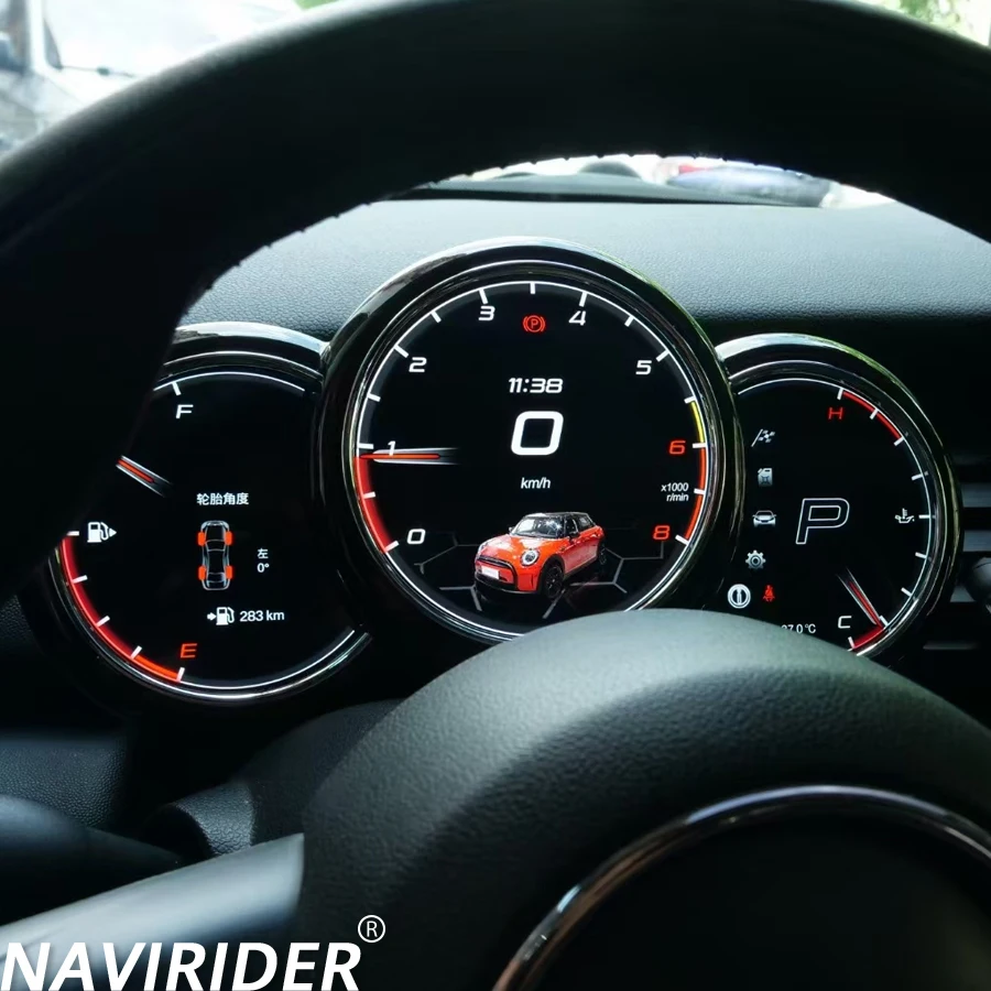 Nuevo instrumento de pantalla LCD de coche para Bmw Mini R56 R60 2006-2013 2014-2023 tablero electrónica automática actualización de pantalla de velocidad Linux