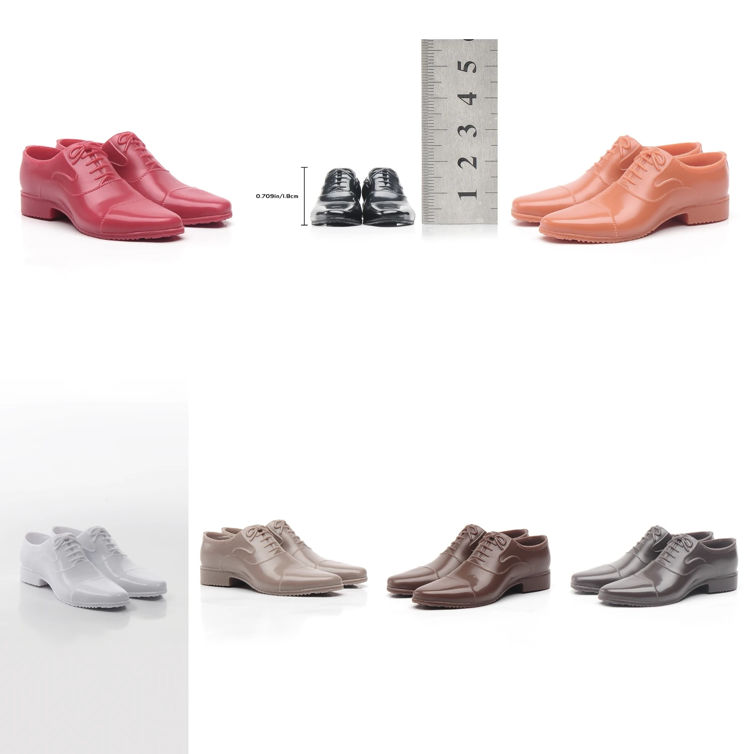 1/6 Scale Male PU Leather Pointy Shoes Model Fit 12'' Jiaou WorldBox Gentleman Soldier Action Figure Body For Fans Gifts