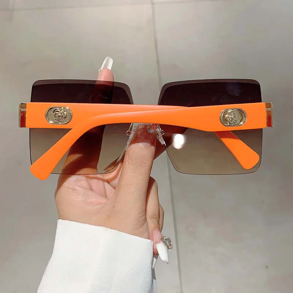 UV400 Square-shape Sunglasses Exquisite Prevent Sunshine Glasses For Outdoor Travel