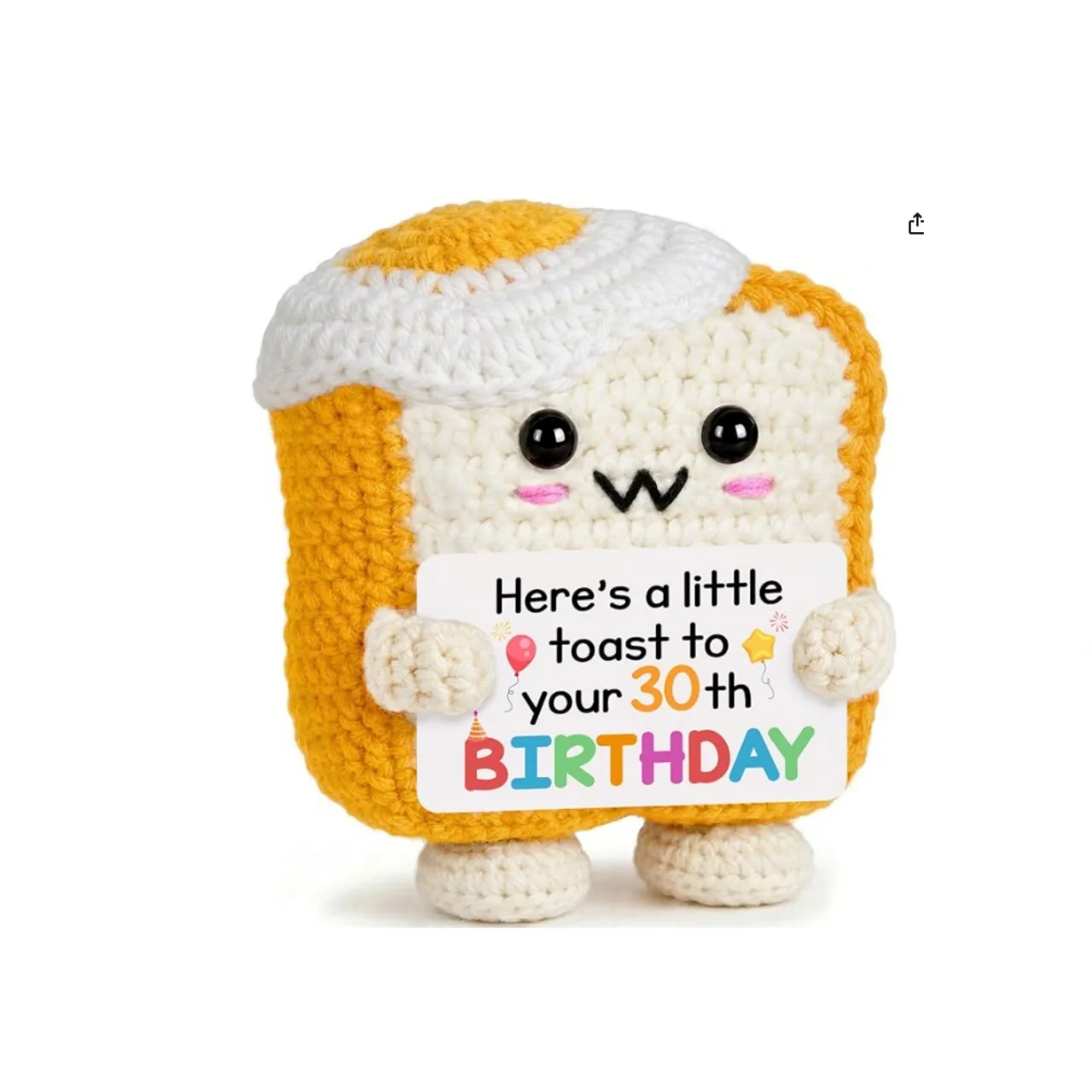 Funny Emotional Positive Crochet Toast Christmas Ornaments Crochet Gift Desk Decor Thank You Teacher Appreciation Gifts Women