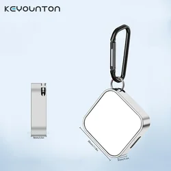 Fast Wireless Charging Base Stock For iWatch Key Chain Design Mini Portable Square Metal Magnetic Chargers For Apple Watch 8 7 6