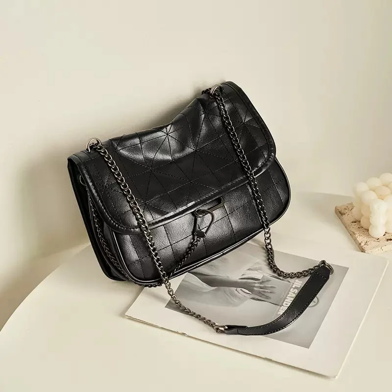 

Черная модная женская сумка через плечо, повседневные сумки из искусственной кожи, сумки через плечо, женские сумки