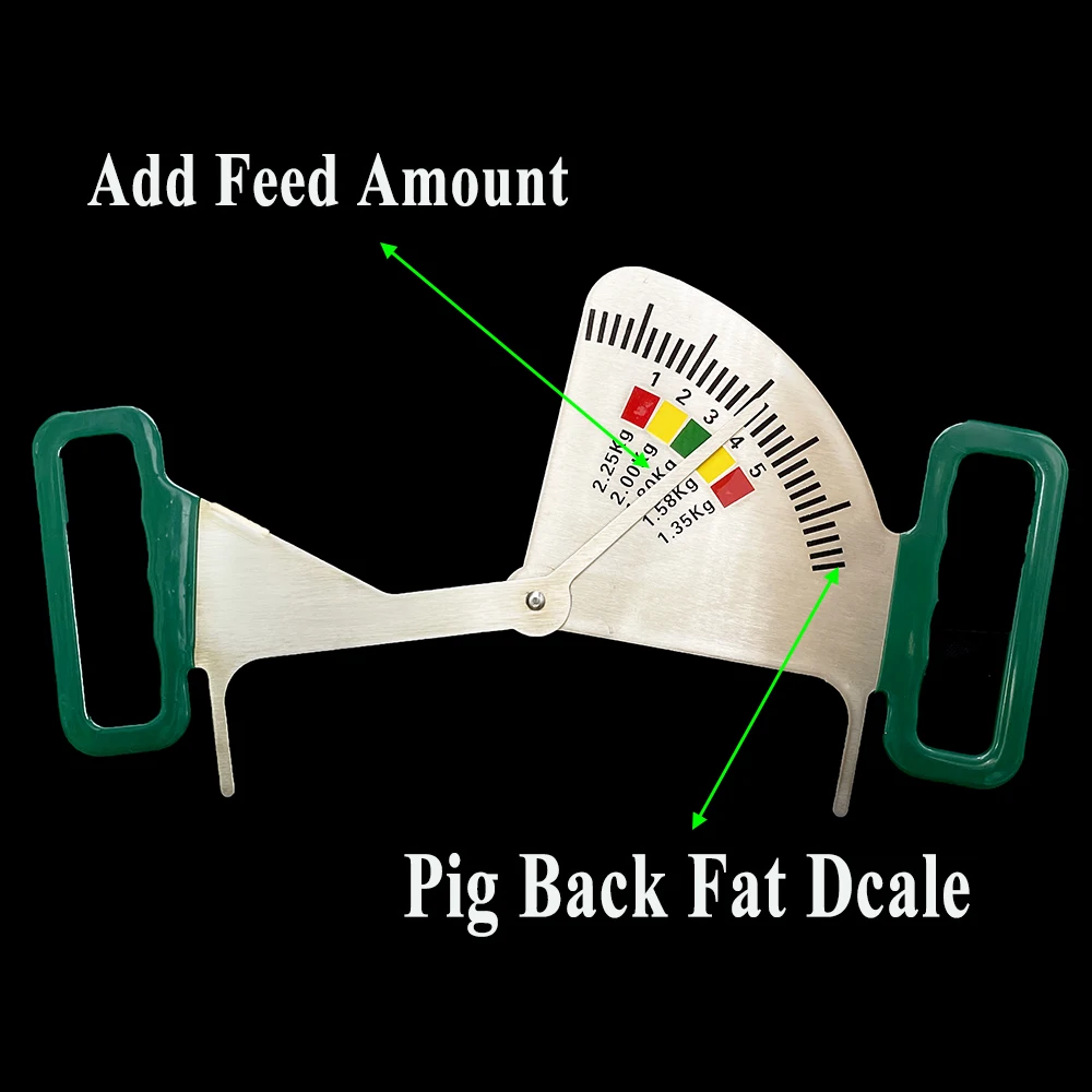 1PCS Sow Backfat Caliper Scale Determination Feeding Management Ruler Gestation Guide Body Condition Control Pig Farming Tools