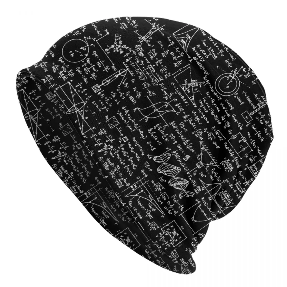 Physics Equations Bonnet Beanie Knitting Hats Men Women Cool Unisex Nerd Geek Science Math Winter Warm Skullies Beanies Cap