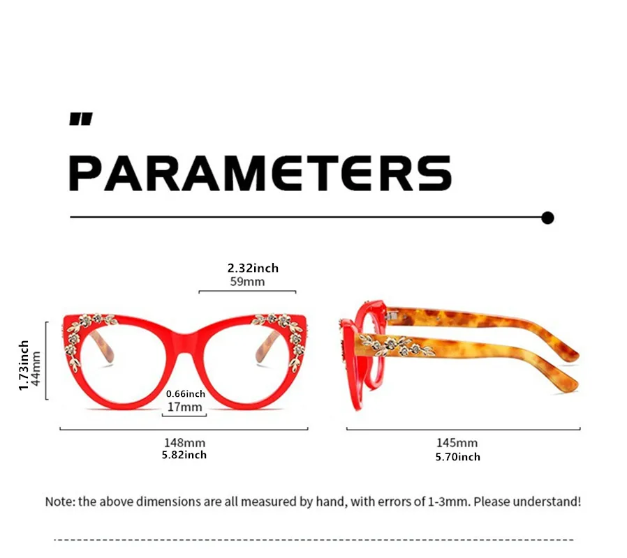 2026 Neue Damen-Lesebrille Hochwertige Lesebrille Katzenaugen-Design Modisch Vielseitig Trendige Lesebrille mit Blaulichtfilter – Detail 8