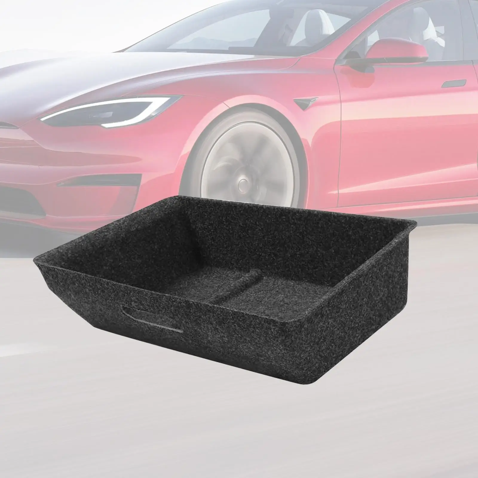 Car Under Seat Storage Box Space Saving Replace Storage Compartments Black Accessories Hidden Cubby for Tesla Model Y 21-24