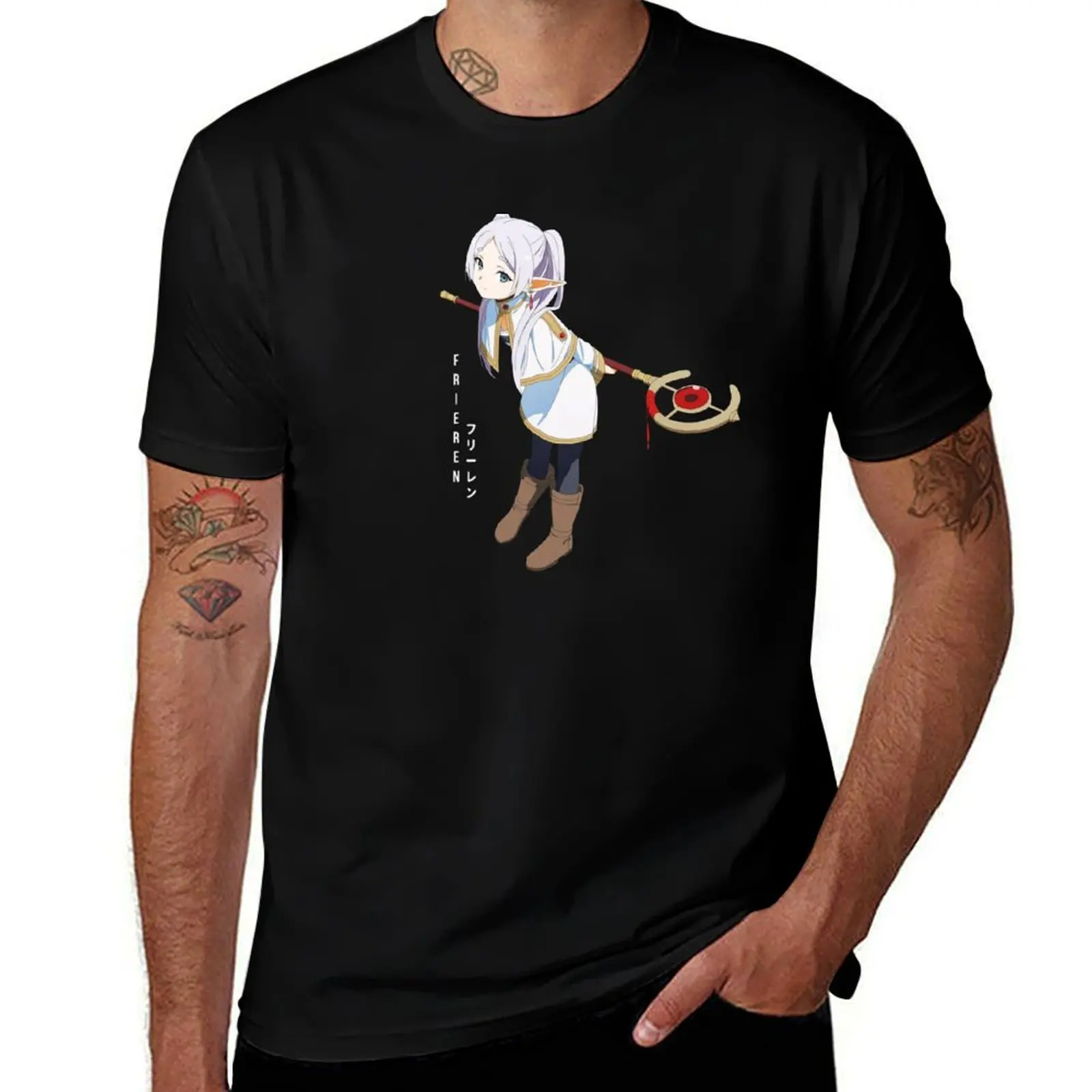 

Frieren bootleg design Essential T-Shirt man t shirt graphic man graphic t shirt t shirts for man graphic vintage T-shirt