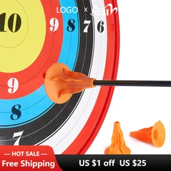 Plastic Suction Cup Arrowhead, Suitable for ID, 6mm Arrow Shaft, Children Hunting Practice, Shooting Accessories, 6 Pcs, 12Pcs