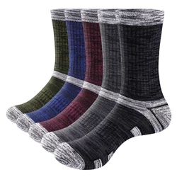 YUEDGE-Calcetines de algodón con absorción de humedad para hombre, medias transpirables acolchadas para el trabajo, talla 37-46 EU