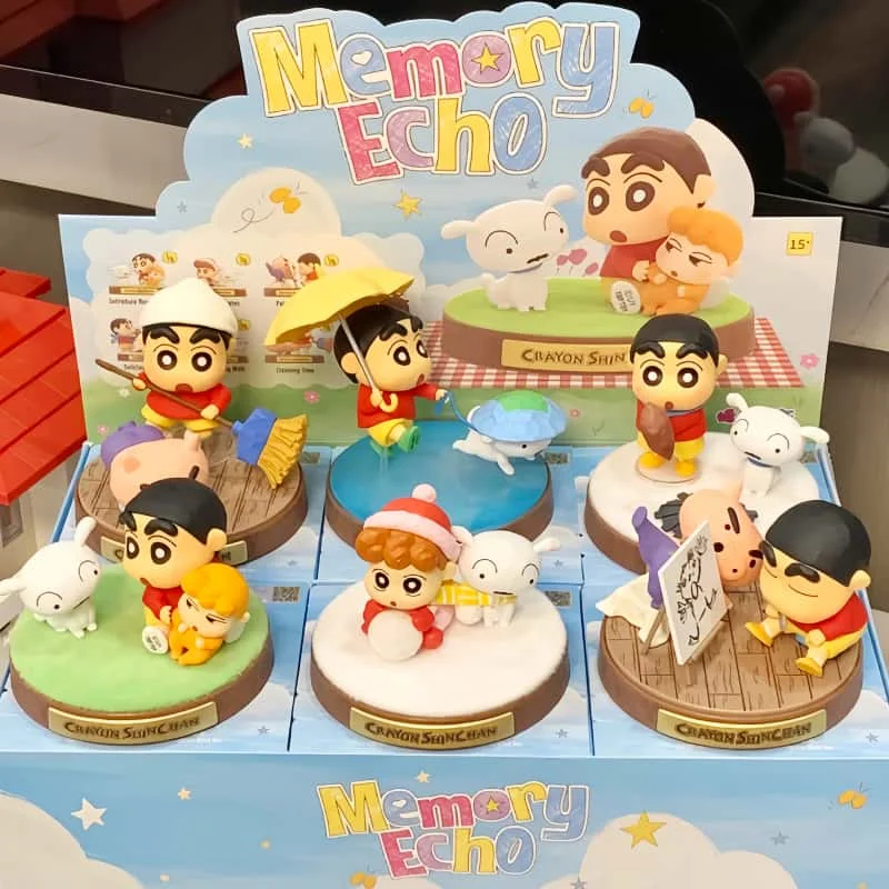 

Original In Stock Crayon Shin Chan Memory Echo Series Blind Box Caixa Sorpresa Girls Anime Figures Mystery Box Cute Model Gift