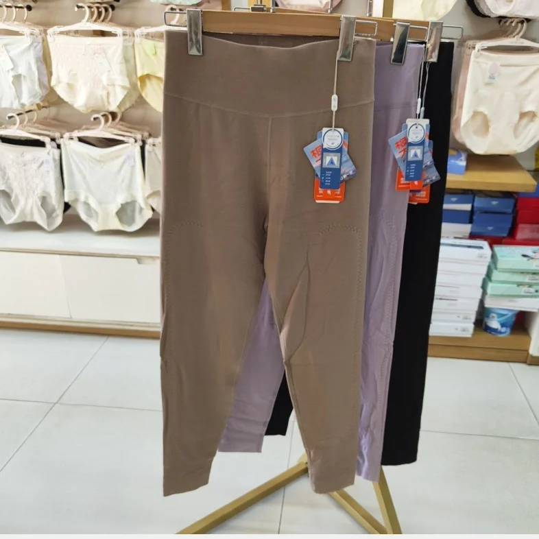 nouveau-pantalon-thermique-d'automne-pour-femmes-step-52252-taille-haute-en-cachemire-de-mouton-epaissi-avec-flocage-simple-face-pantalon-chaud