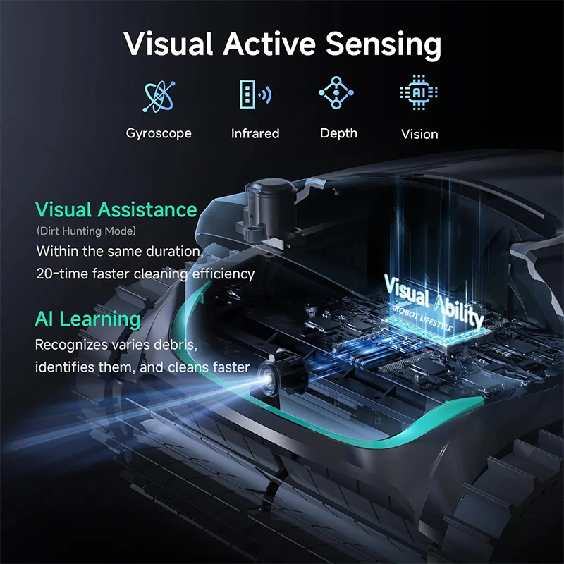 Беспроводной робот-очиститель для бассейна M2 для больших бассейнов, аккумулятор 10000 мАч, визуальная активированная очистка, двухслойная фильтрация