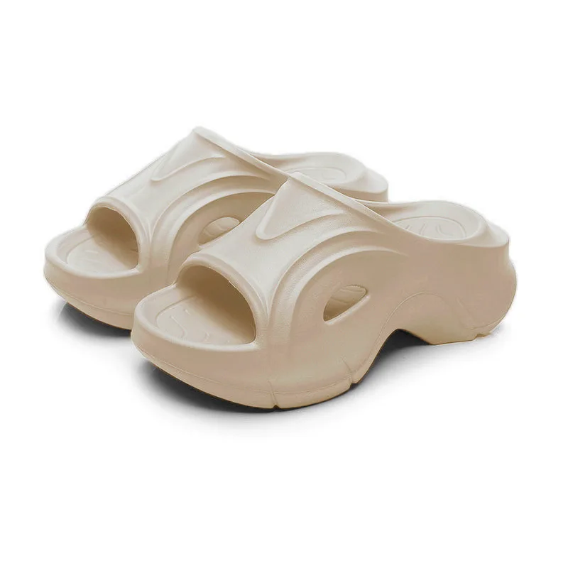 

Lightweight Women's Slippers Korean Style Trendy Thick Soles Leisure Sandals EVA Comfortable Non-slip Outdoor Flat Sandals