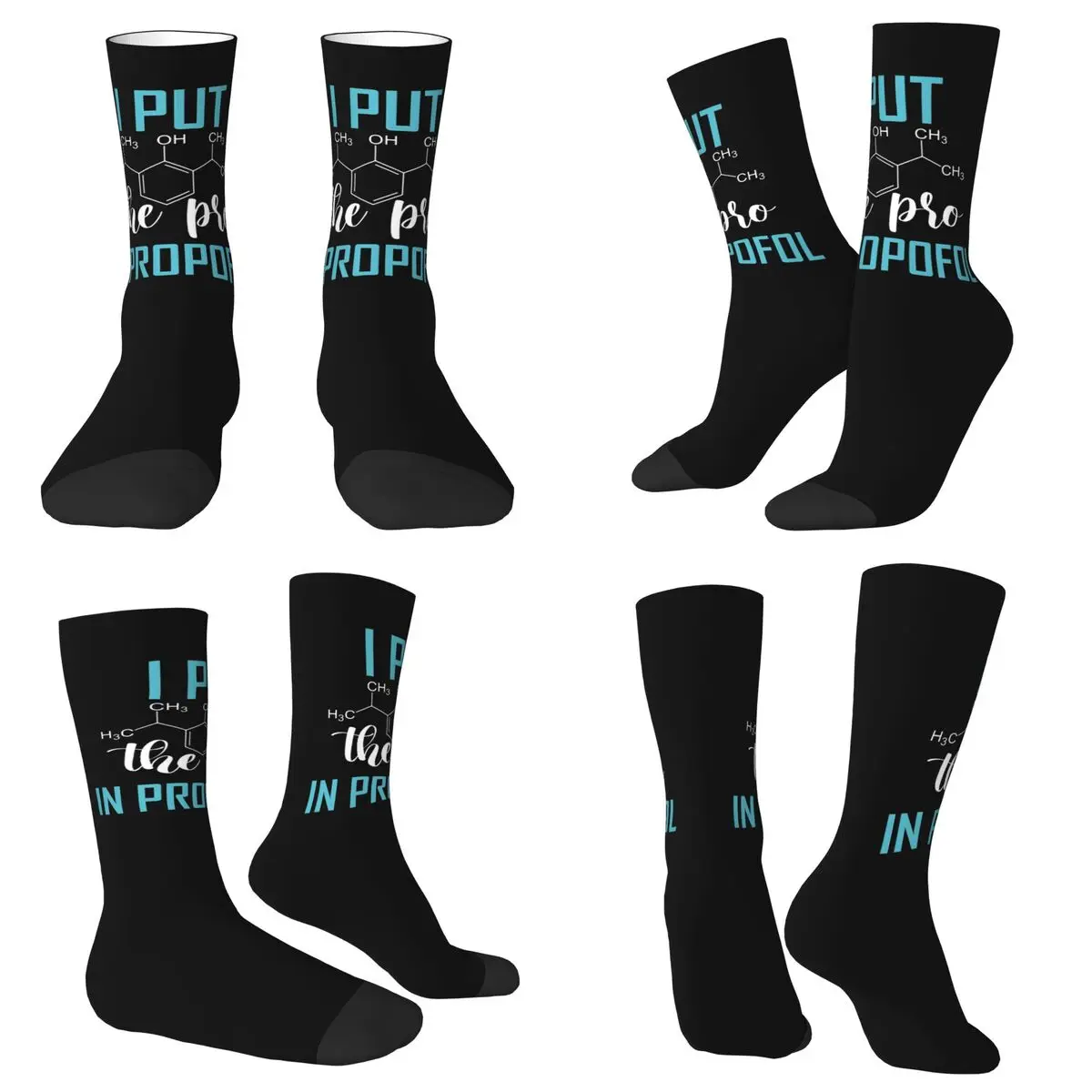 ANESTHESIA Pro en calcetines Propofol Harajuku medias de alta calidad calcetines largos accesorios para regalo de cumpleaños de hombre y mujer