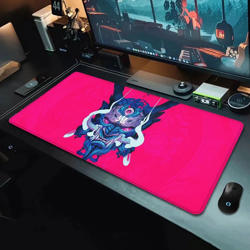 

Fashion Mousepad JAPAN ONI Mouse Pad Xxl Gaming Accessories Gamer Cabinet Games Computer Desks Anime Desk Mat Keyboard Mats