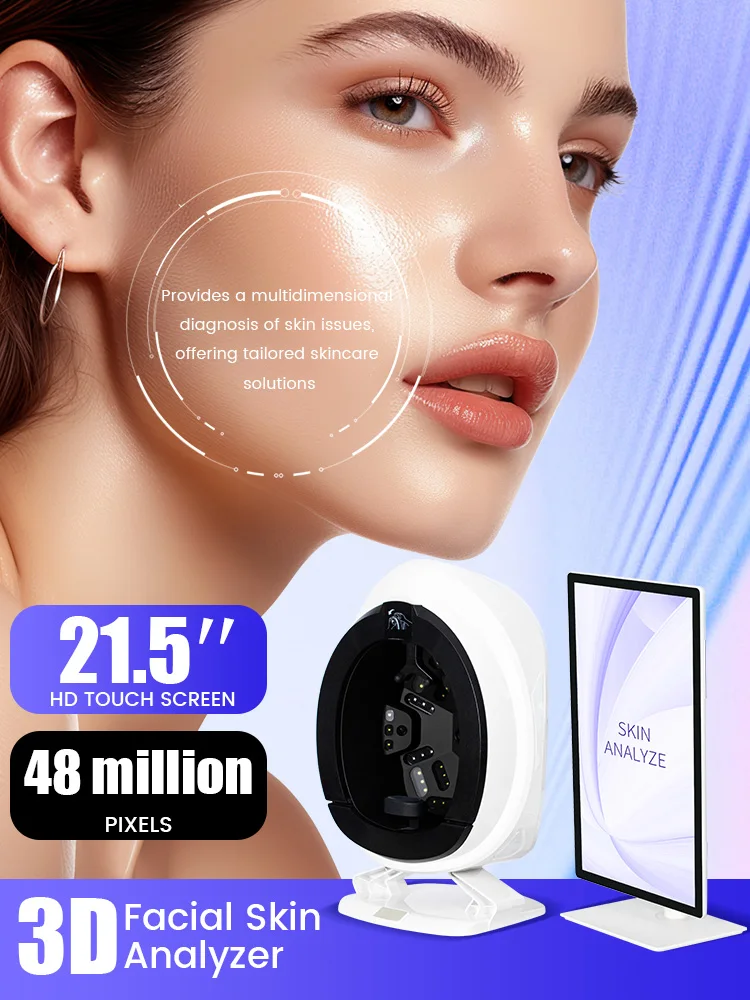 

Imaging technology Q2AI facial skin analyzer detector skin problem diagnosis 8 spectrum professional automatic full face capture