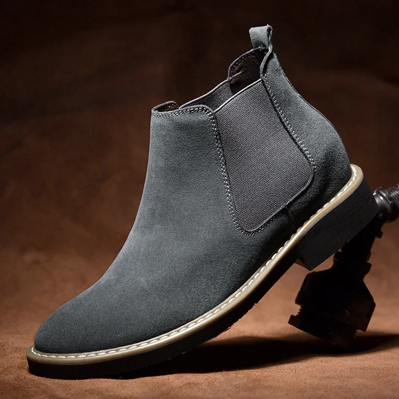 Men Heeled Boots Spring Shose for Men Shoes Men Boots Sneakers Sport Advanced Outings Comfortable High-end Products Zapatillas