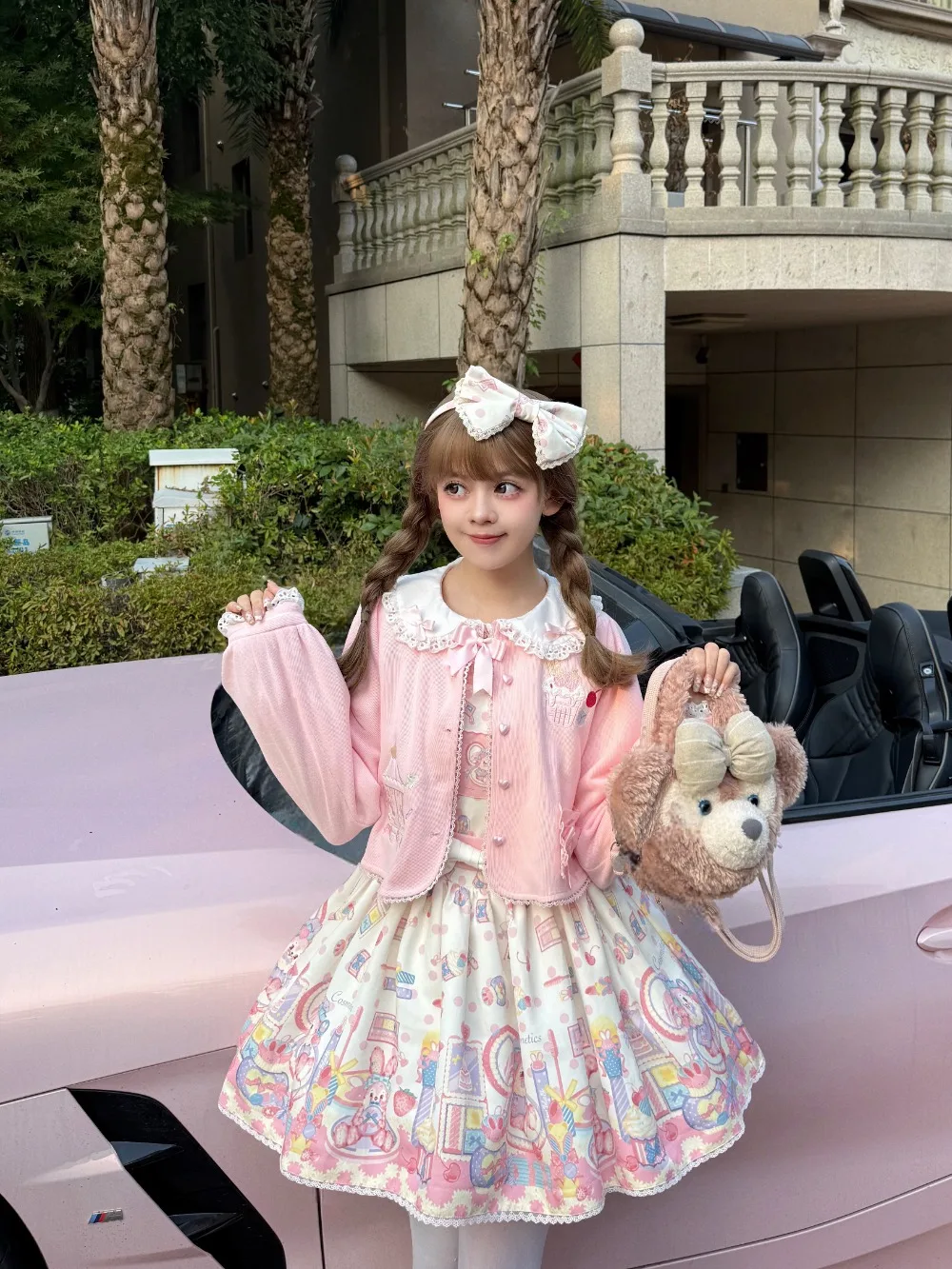 

- Dessert Paradise - Embroidered Kawaii Lolita Cardigan, Cotton knitted by Sissy the shepherd PRE ORDER / 2 months