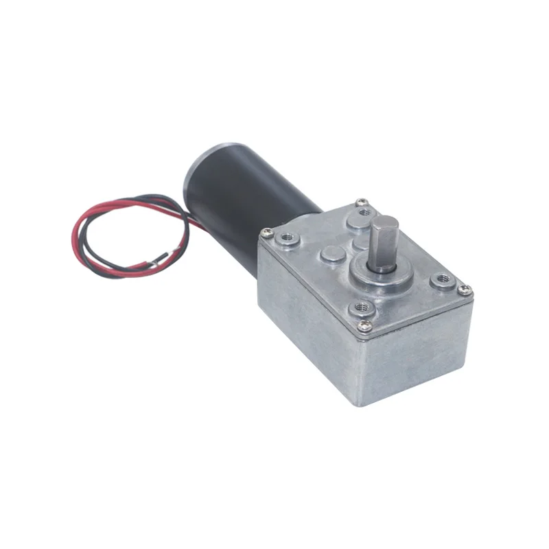 12V Dc Worm Gear Motor 24V Gear Electric Motor High Torque Bracket Tubular Motor Mount Reducer Rotating Table Door dc motor