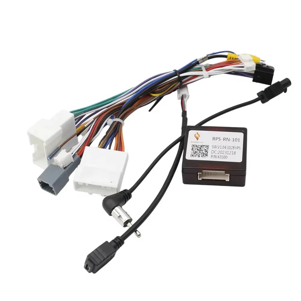 RP5-RN-101 16Pin CANBUS Box Wiring Harness Adapter for Renault Captur Clio Express 2021 Android Car Radio