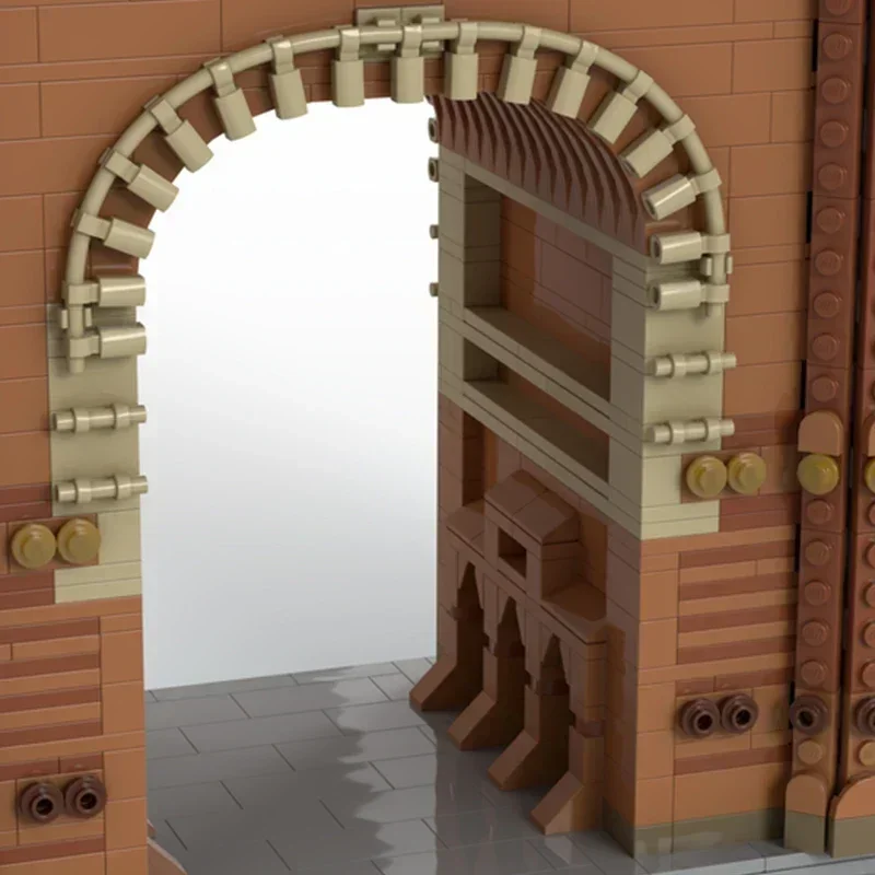 Cidade rua vista modelo moc tijolos de construção barcelona monumento tecnologia blocos modulares presentes brinquedos diy conjuntos montagem natal