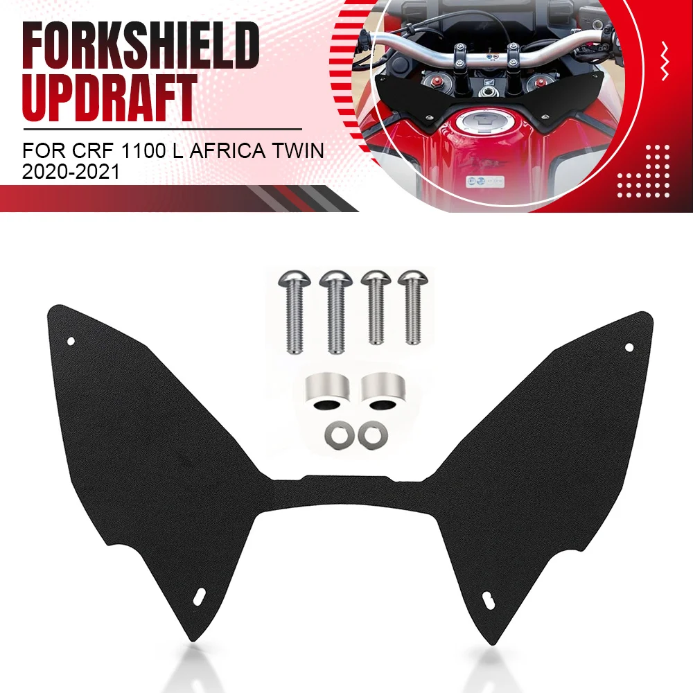 

FOR Honda CRF 1100 L Africa Twin 2020-2021 Motorcycle Accessories Extension Fender Forkshield Updraft Wind Fuel Tank Deflector