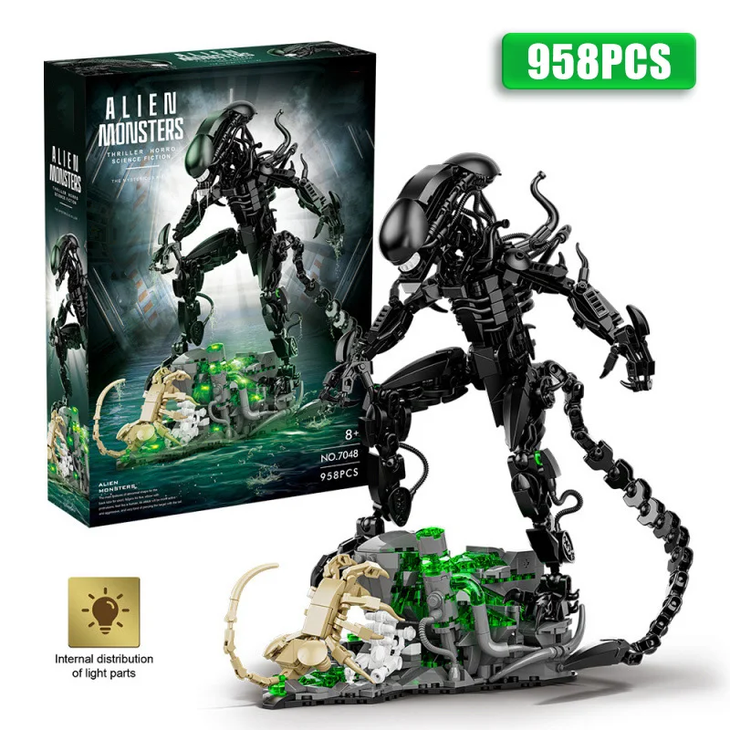 Kreative Expert Alien Monster Roboter Bausteine Technische Mechanische Alien Beasts MOC Montage Ziegel Spielzeug Für Kinder Geschenk