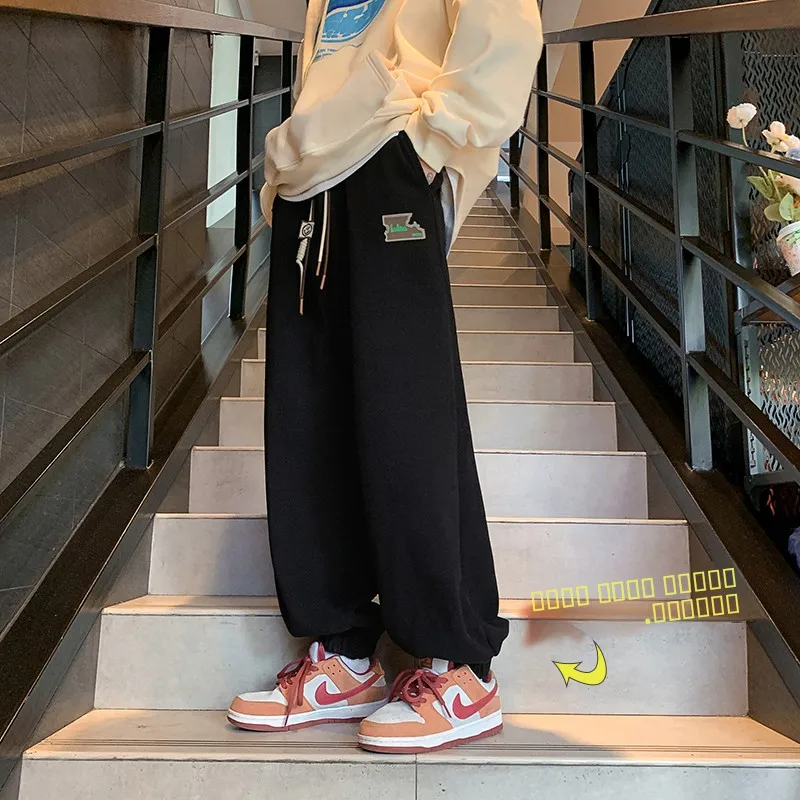 

Утепленные повседневные брюки из флиса для мальчиков, осенне-зимние, свободные, в американском стиле, молодежные, длинные, износостойкие