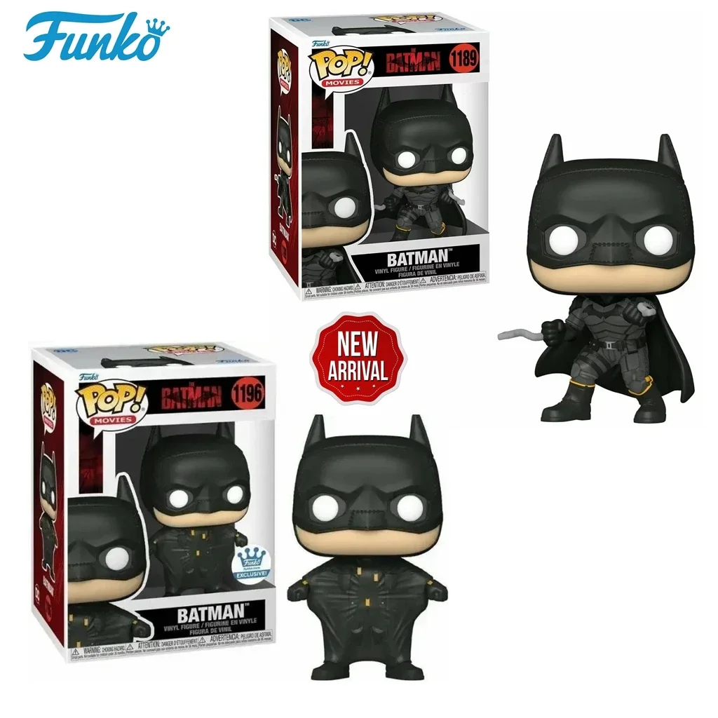 FUNKO POP PELÍCAS Batman 1196 #   Batman 1189 #   Figura de vinilo de PVC, juguetes de modelos coleccionables, juguete exclusivo de regalo de cumpleaños y vacaciones de héroe DC