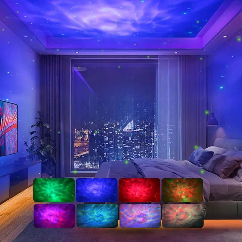 Spaceman Astronaut Starry Sky Light Projector Bedroom Night Light Atmosphere Lamp USB Version For Home Decoration Kids Gift