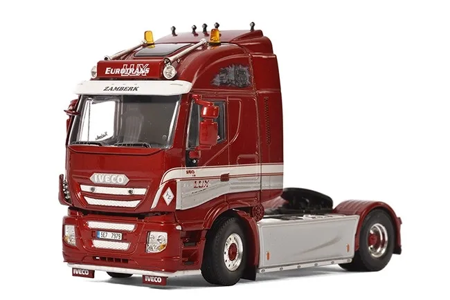 Collectible Alloy Model Replica WSI 1:50 Scale IVECO Euro Trans 4X2 Tag axle Transport Truck Tractor Diecast Model 01-2110