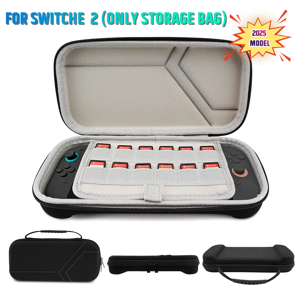

Slim Travel Carrying Case for Nintendo Switch 2 (2025) Game consoles, Shockproof Hard Shell Protective Storage Hand Bag For NS 2