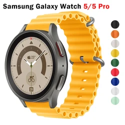 20mm 22mm Ocean Starp para Samsung Galaxy Watch 5 pro/6 classic 43mm 47mm 46mm 45mm correa de silicona galaxy watch 4 44mm 40mm banda