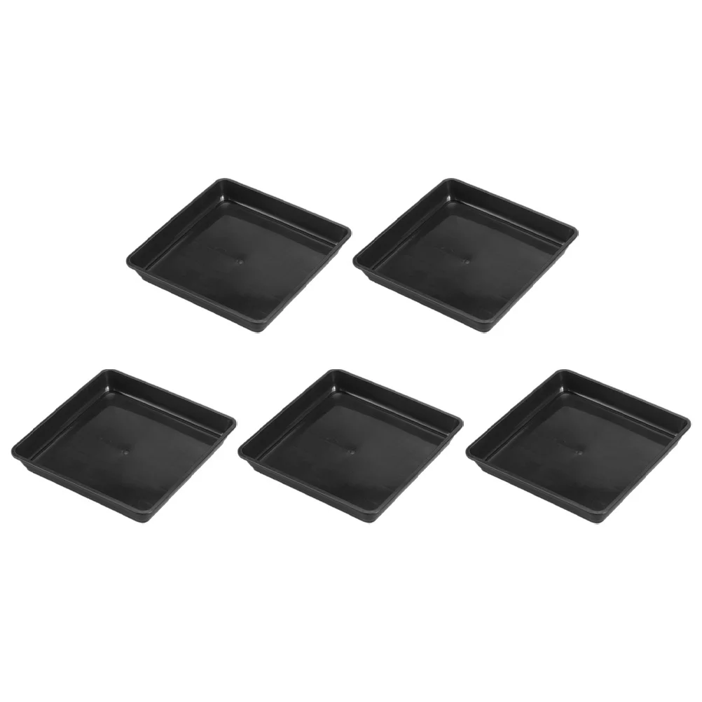 

5Pcs Plastic Plant Tray Round Saucer for Pots No Hole Waterproof Flower Pot Base Indoor Garden Decoration Drainage System