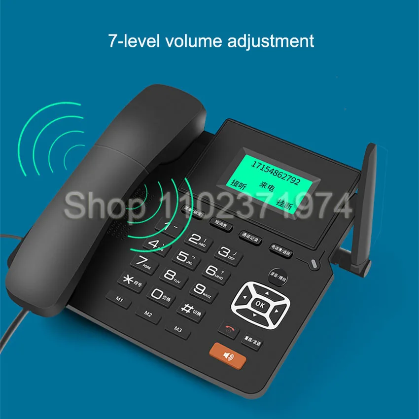 4G WIFI Drahtlose Feste Telefon GSM SIM Karte Desktop Telefon Mit LCD Display Freisprecheinrichtung Anruf Aufnahme für Office Home