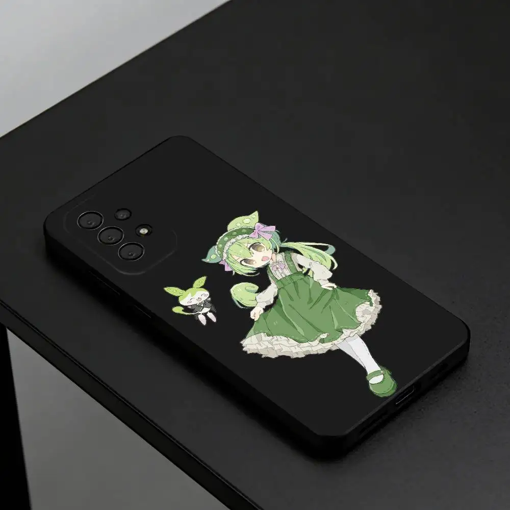 

zundamon Cute Phone Case For Samsung S26,S25,S24,S23,S22,S21,Plus,Cover Black Shell