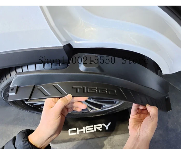 for Chery Tiggo 8 Plus Pro Max 8 plus 20~25 Car Mudguard Rear Tire Fender Anti-Dirt Protection Cover Modification Accessories