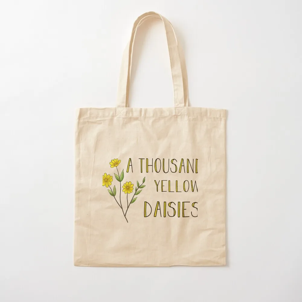 

I love you a thousand yellow daisies. Tote Bag canvas tote bags Large bags for women Canvas Tote Bag