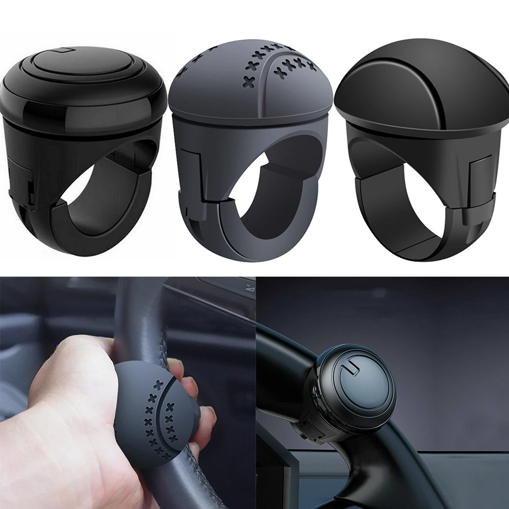 Car Turning Steering Wheel Booster Spinner Knob 360 Degree Rotation Metal Bearing Power Handle Ball Shaped Car Accessories