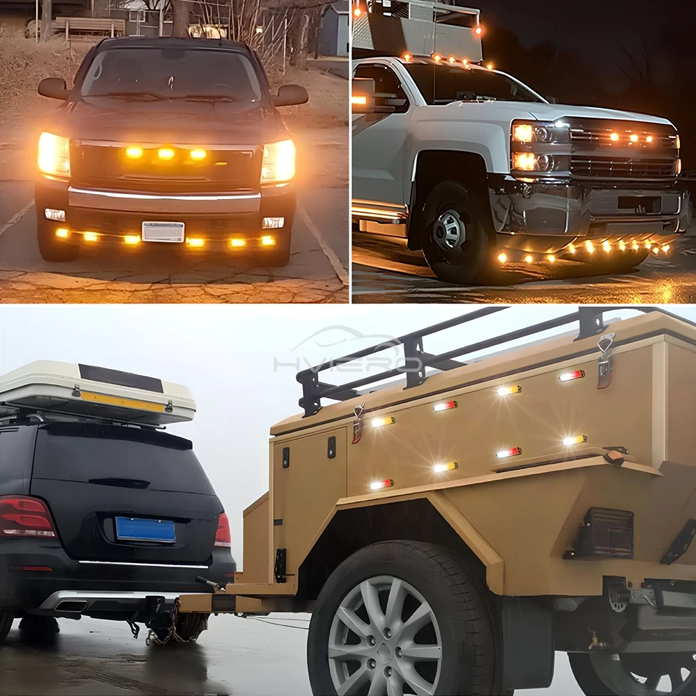 1X4 في 1 اللاسلكية الطوارئ ستروب تيار مستمر 12-24 فولت سيارة ضوء مصباح الشرطة أزرق أحمر أبيض يوم إشارة تحذير وامض منارة المسار Led