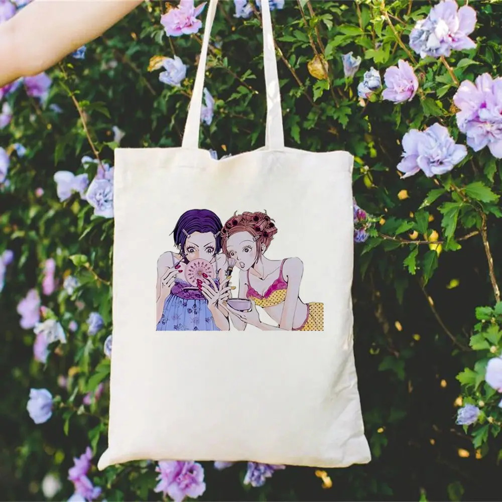 Nana Anime Eco Friendly Multipurpose Wholesale Sustainable Custom College Unique Pattern Shopping Bag Reusable Library Travel view 5
