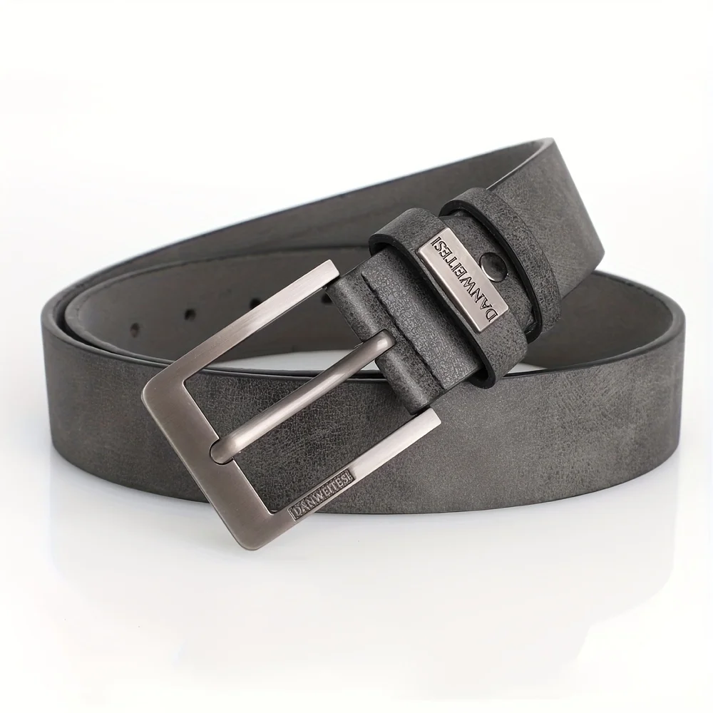 Ceinture en cuir PU pour hommes, de haute qualité, avec boucle ardillon en métal, pour loisirs et affaires, accessoire masculin à la mode, de styliste, nouvelle collection