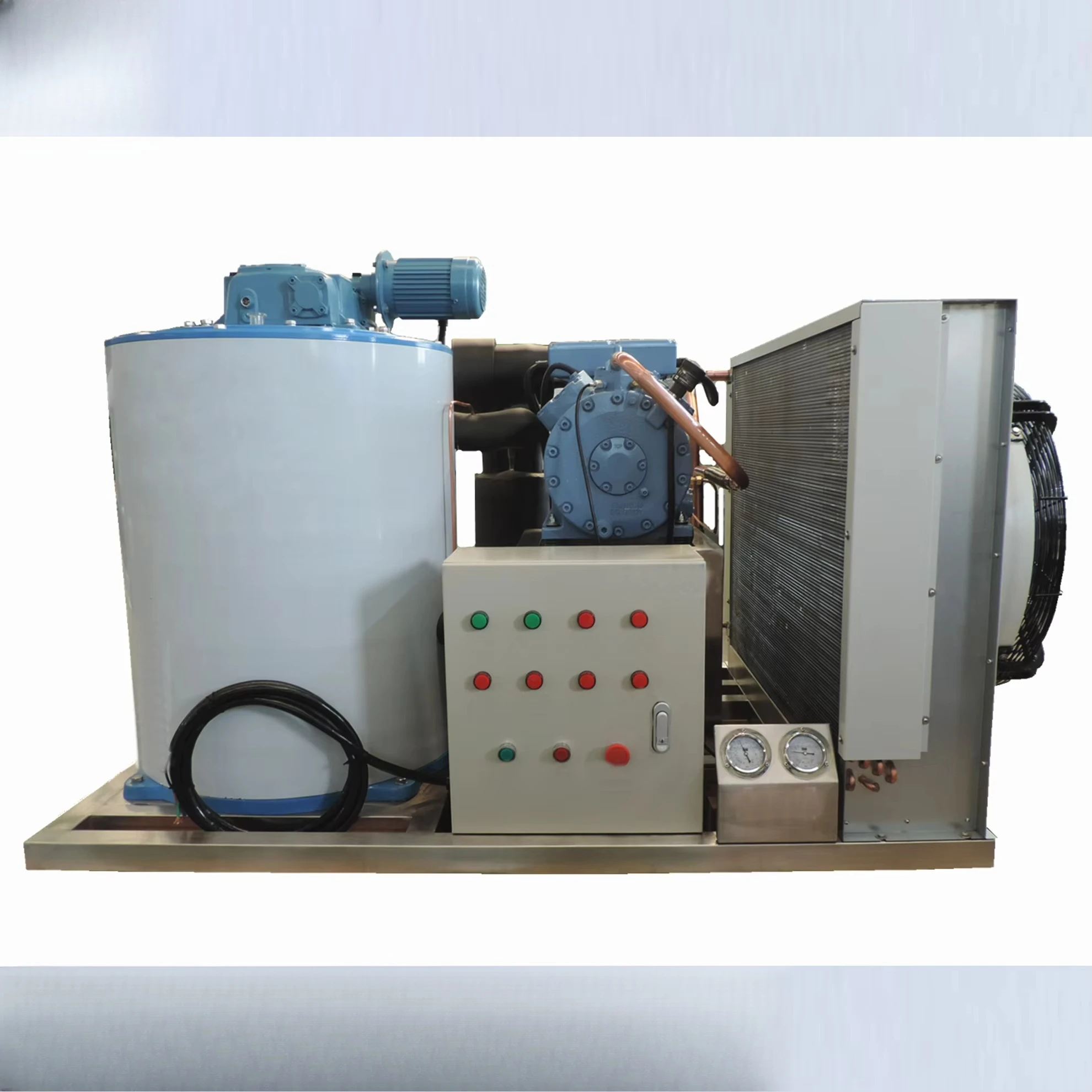 Commercial 220V Dry Ice Making Machine Big Capacity Industrial Flake Ice Maker for Small Commercial and Industrial Use