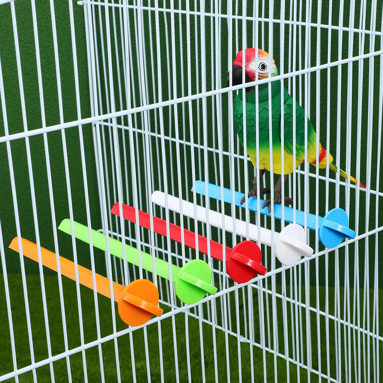 

10pcs Bird Perches Cage Accessories Claw Grinding Rod Stand Bar Parrot Washable Sturdy Pet Birds Standing Pole