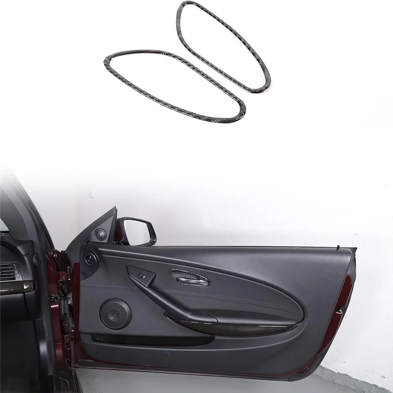 

Carbon Fiber Inner Door Pull Handle Frame Trim Interior Accessories For BMW 6 Series E63 E64 2004-2010